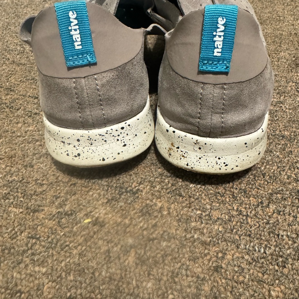 Native Mens Shoes in Gray and White